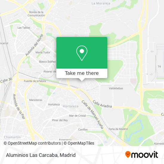 Aluminios Las Carcaba map