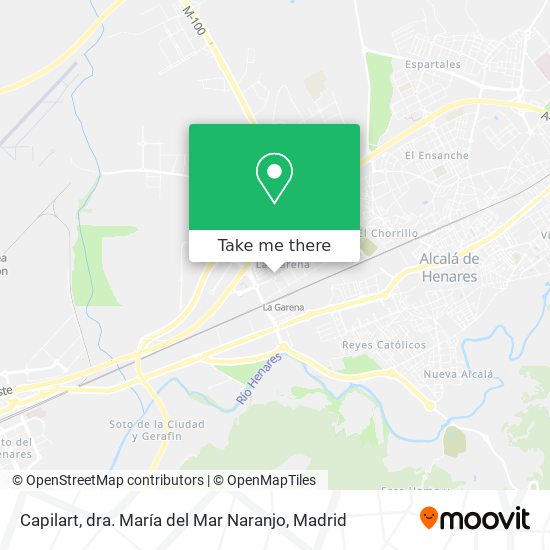 Capilart, dra. María del Mar Naranjo map
