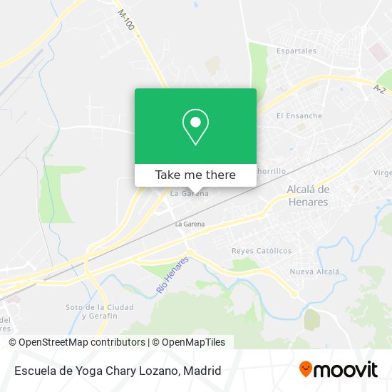 Escuela de Yoga Chary Lozano map