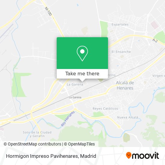 Hormigon Impreso Pavihenares map