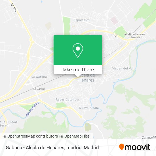 Gabana - Alcala de Henares, madrid map