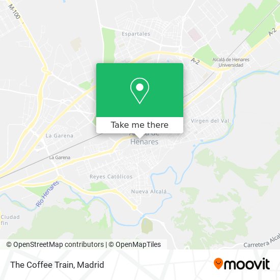 mapa The Coffee Train