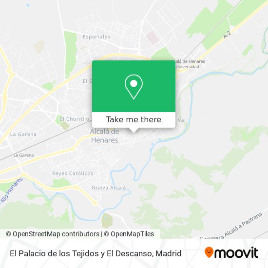 El Palacio de los Tejidos y El Descanso map