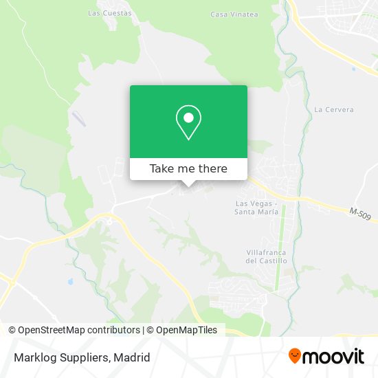 Marklog Suppliers map