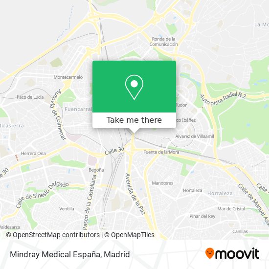 Mindray Medical España map