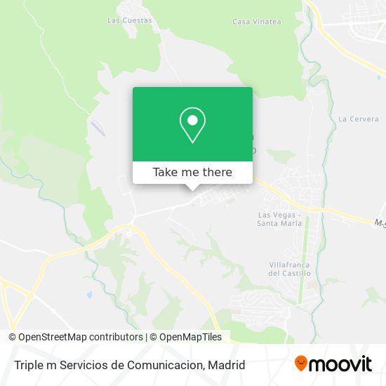 mapa Triple m Servicios de Comunicacion