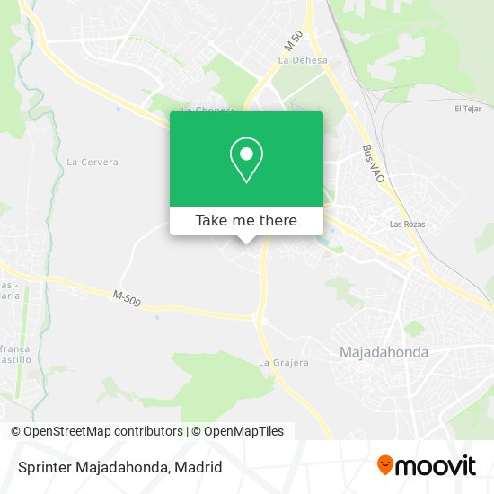 Sprinter Majadahonda map