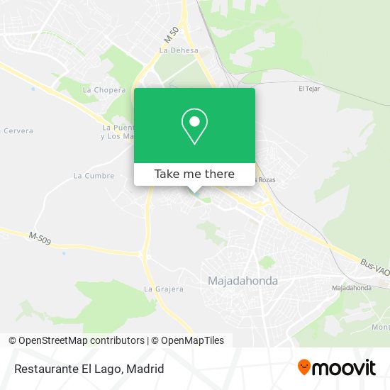 mapa Restaurante El Lago