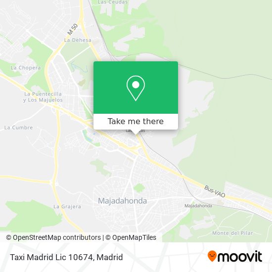 mapa Taxi Madrid Lic 10674