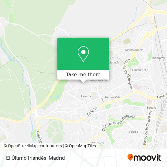 El Último Irlandés map
