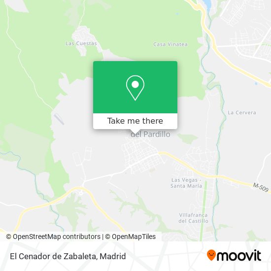 El Cenador de Zabaleta map