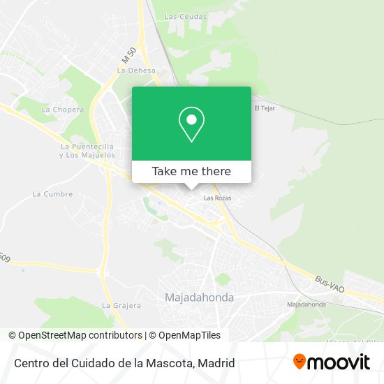 Centro del Cuidado de la Mascota map