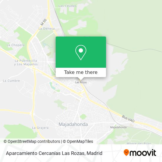 Aparcamiento Cercanías Las Rozas map