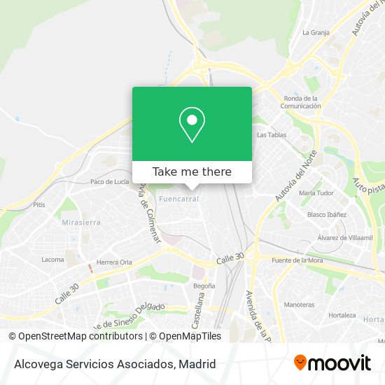 Alcovega Servicios Asociados map