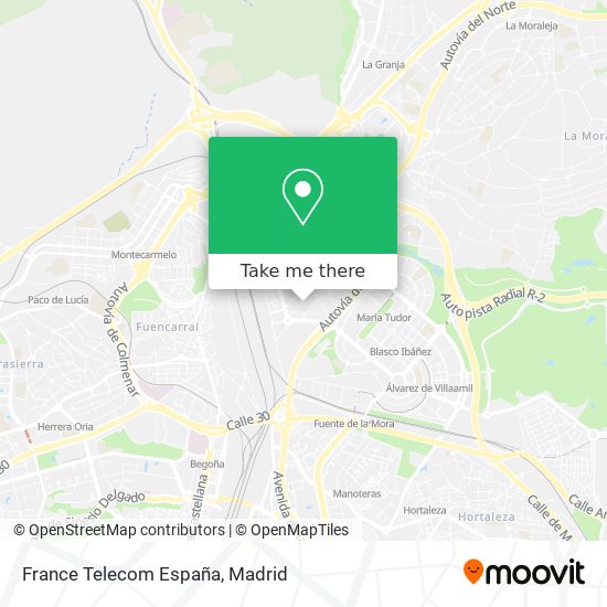 mapa France Telecom España