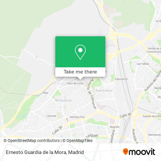 Ernesto Guardia de la Mora map