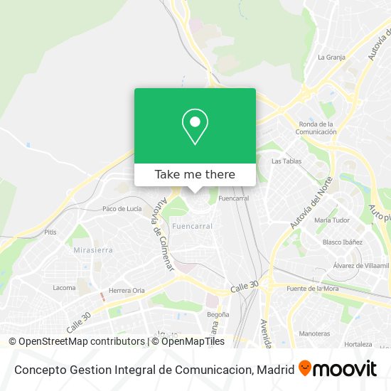 Concepto Gestion Integral de Comunicacion map