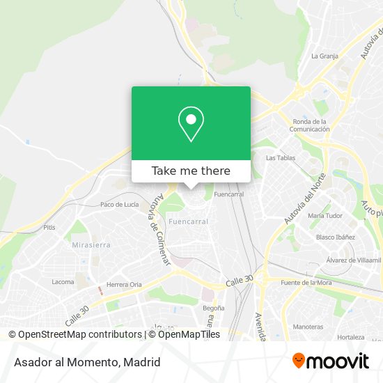 Asador al Momento map