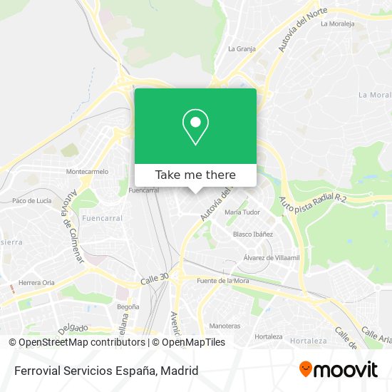 Ferrovial Servicios España map