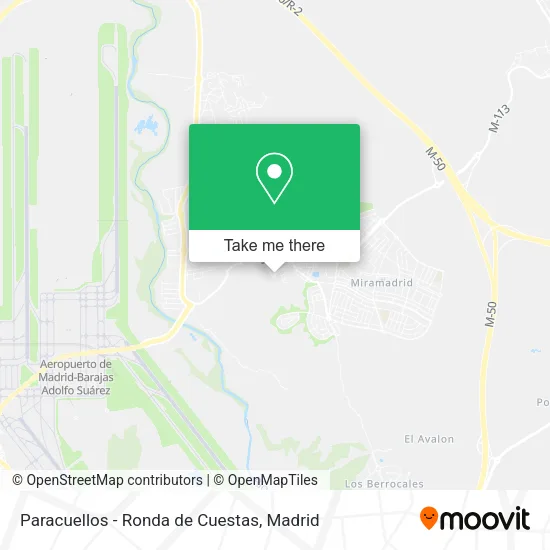 Paracuellos - Ronda de Cuestas map