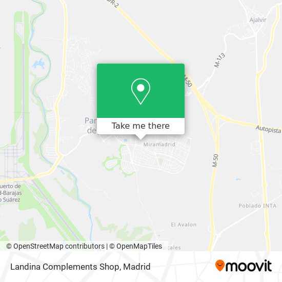 mapa Landina Complements Shop