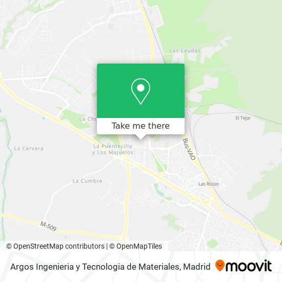 Argos Ingenieria y Tecnologia de Materiales map