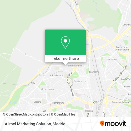 mapa Allmel Marketing Solution