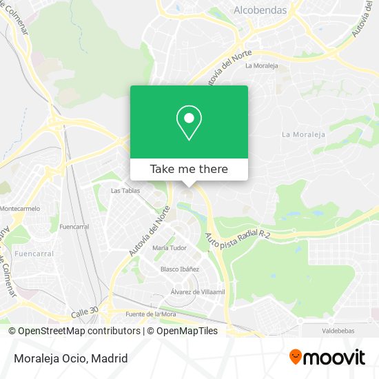 Moraleja Ocio map