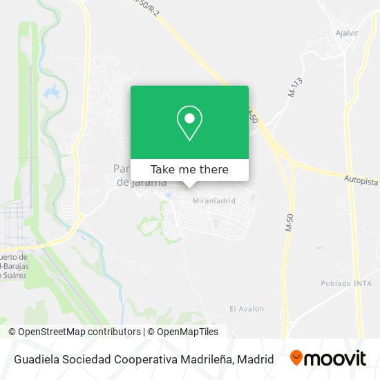 mapa Guadiela Sociedad Cooperativa Madrileña