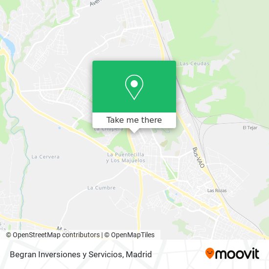 Begran Inversiones y Servicios map