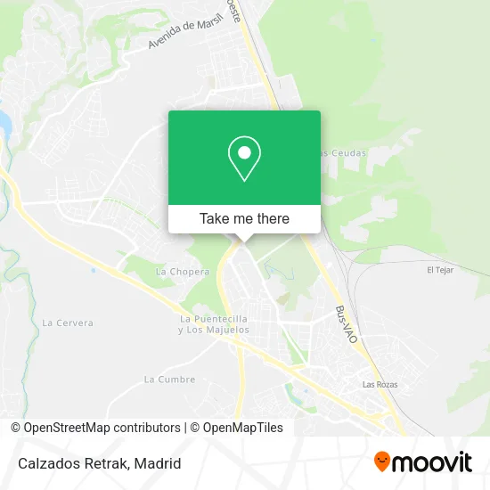 Calzados Retrak map