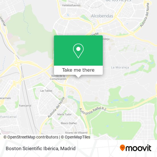 Boston Scientific Ibérica map
