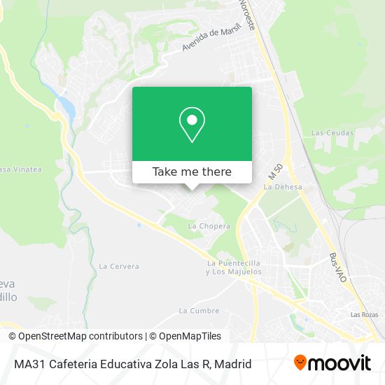 mapa MA31 Cafeteria Educativa Zola Las R