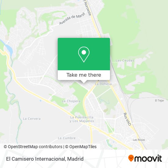 El Camisero Internacional map