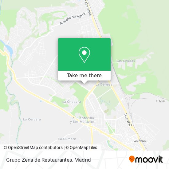 Grupo Zena de Restaurantes map