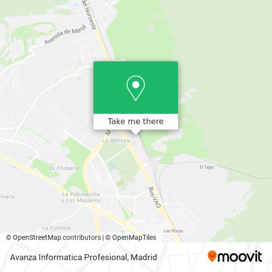 Avanza Informatica Profesional map