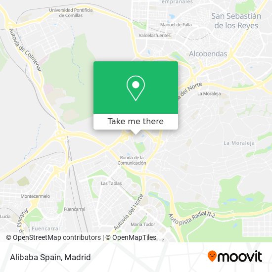 Alibaba Spain map