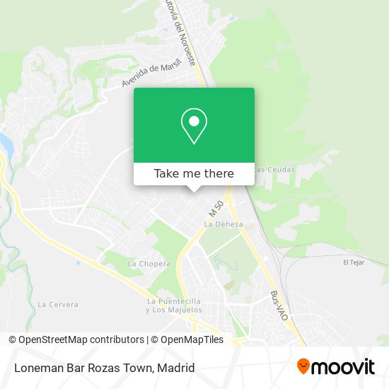 Loneman Bar Rozas Town map