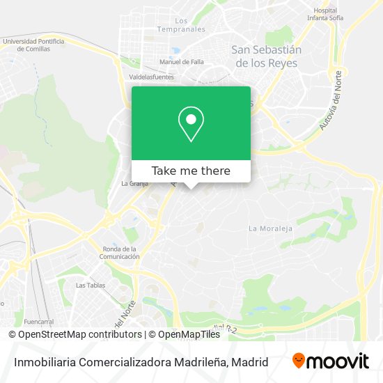 mapa Inmobiliaria Comercializadora Madrileña