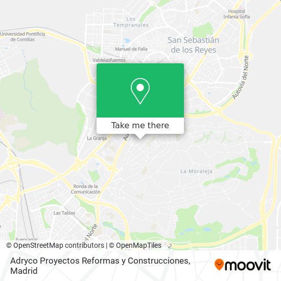 mapa Adryco Proyectos Reformas y Construcciones