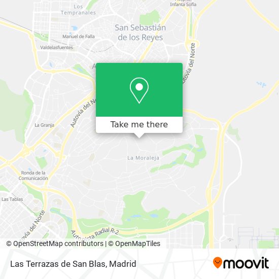 Las Terrazas de San Blas map