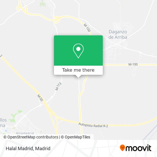 mapa Halal Madrid