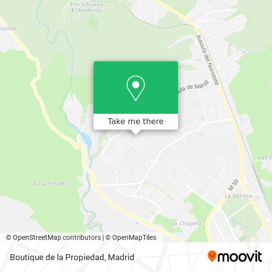 Boutique de la Propiedad map