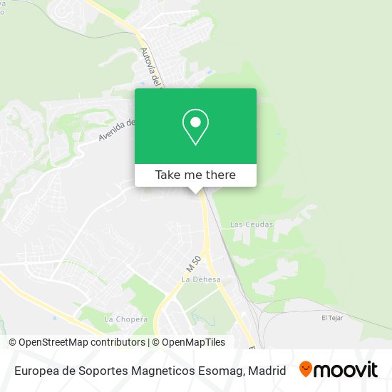 Europea de Soportes Magneticos Esomag map