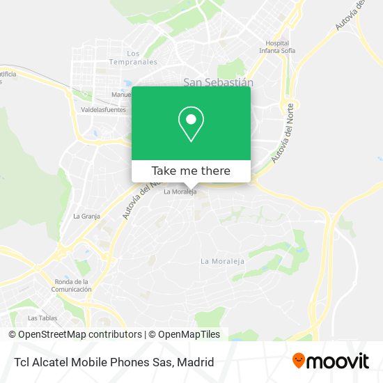 Tcl Alcatel Mobile Phones Sas map