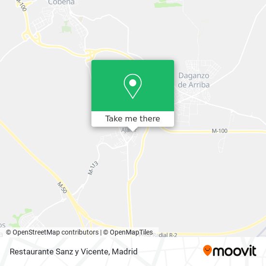 mapa Restaurante Sanz y Vicente