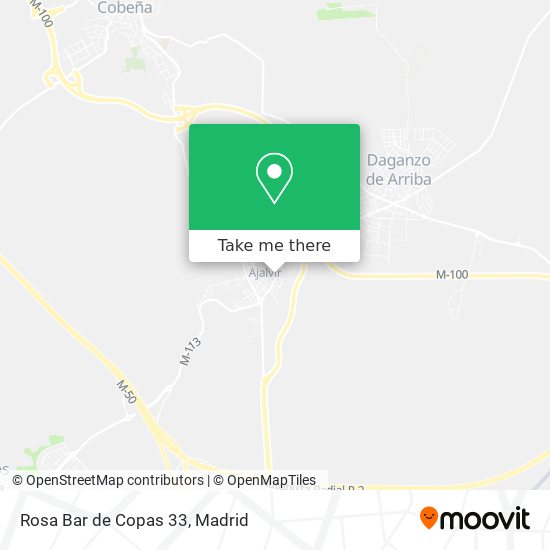 Rosa Bar de Copas 33 map