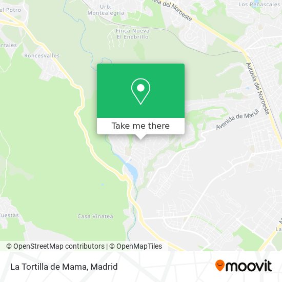 La Tortilla de Mama map