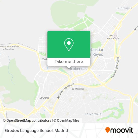 Gredos Language School map