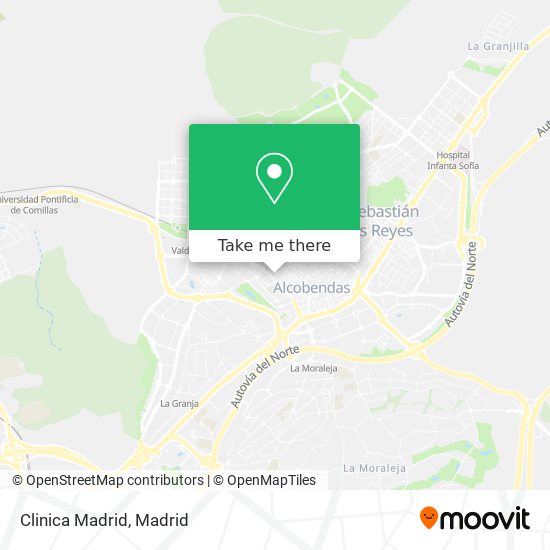 Clinica Madrid map